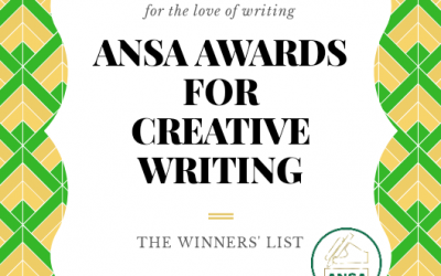 ANSA AWARDS FOR CREATIVE WRITING (NOVEMBER 2019): NOMINEES FOR WRITER OF THE MONTH AWARD