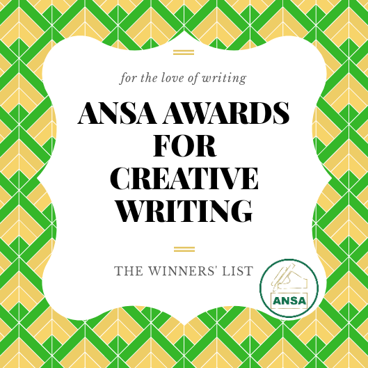 ANSA AWARDS FOR CREATIVE WRITING (NOVEMBER 2019): NOMINEES FOR WRITER OF THE MONTH AWARD